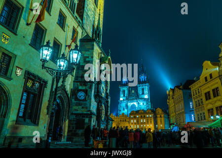 Prague Astronomical clock. Stock Photo