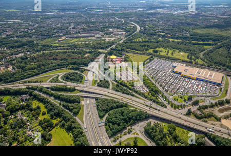 IKEA furniture market Flee market, IKEA North Duisburg at the motorway junction Duisburg-Nord, furniture discounter, A42 and A59, Duisburg, Ruhr area, Stock Photo