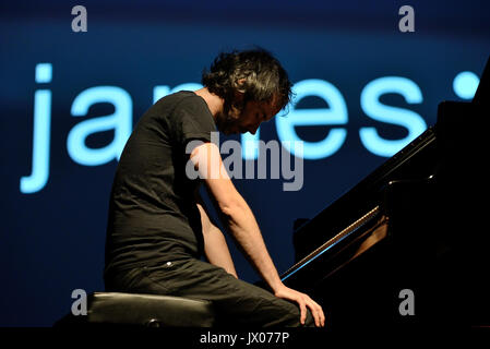 BARCELONA - JUN 16: James Rhodes (pianist and writer) performs in concert at Sonar Festival on June 16, 2016 in Barcelona, Spain. Stock Photo