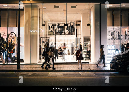 Canton Road Luxury Shopping Street in Hong Kong Editorial Image