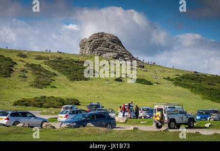 Car Park at Haytor in Dartmoor Devon Stock Photo Alamy