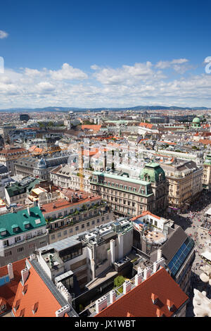 Austria, Vienna, view over capital city, cityscape. Stock Photo