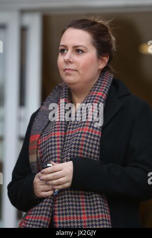 PC Jess Chick who was attacked with a hammer by Jamshid Piruz Hove trial center in East Sussex where Jamshid Piruz is due to be sentenced. Convicted murderer in Holland Jamshid Piruz attacked a Police Officers in the Sussex street with a claw hammer. Stock Photo