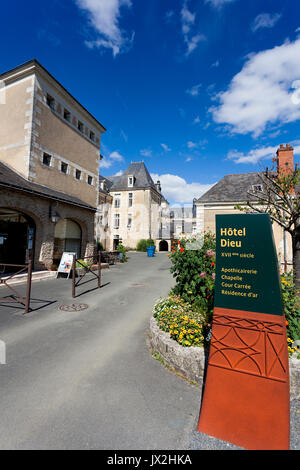Hôtel-Dieu, Baugé, Maine-et-Loire, Pays de la Loire, France Stock Photo