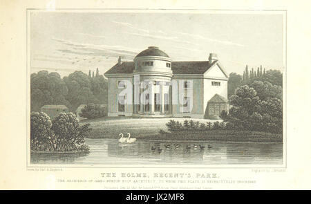 The Holme, Regent's Park   Shepherd, Metropolitan Improvements (1828), p223 Stock Photo