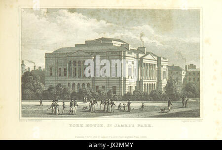 York House, St James's Park   Shepherd, Metropolitan Improvements (1828), p297 Stock Photo