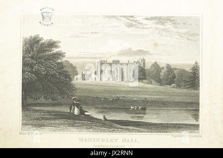 Neale(1824) p1 016   Madingley Hall, Cambridgeshire Stock Photo