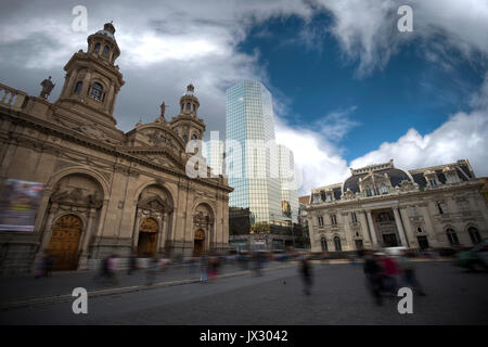 Santiago is a city, the capital of Chile. South America Stock Photo