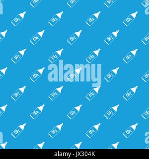 CO2 bottle pattern seamless blue Stock Vector