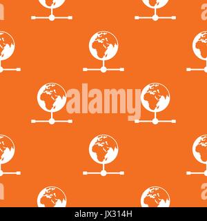 Globe pattern seamless Stock Vector