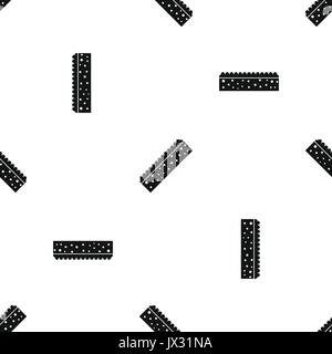 Sponge for cleaning pattern seamless black Stock Vector