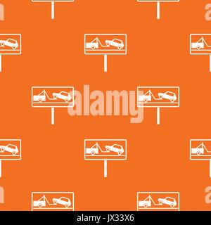 No parking sign pattern seamless Stock Vector