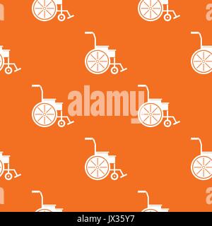 Wheelchair pattern seamless Stock Vector