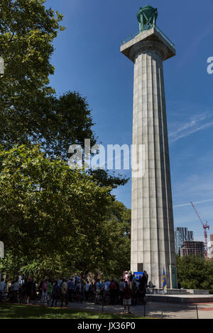 The Prison Ship Martyr's Monument. Fort Greene Park. Aug, 2016. New York City, U.S.A. Stock Photo