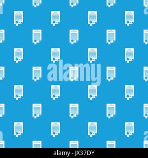 Contract pattern seamless blue Stock Vector