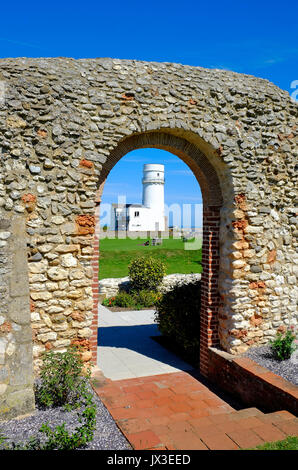 old hunstanton lighthouse, west norfolk, england Stock Photo