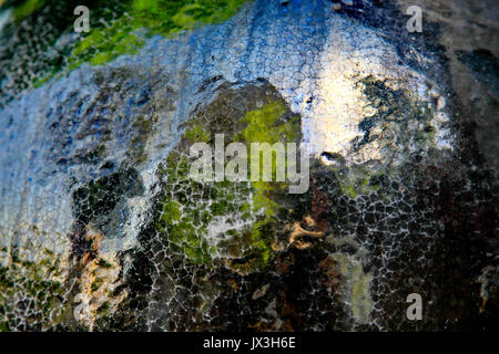 defocused outdoors Abstract photographed through wet glass