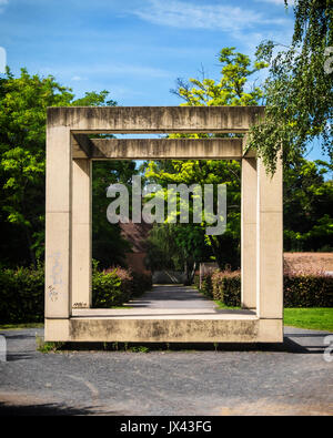 Berlin,Moabit Geschichtspark.Historic prison park on site of former ...