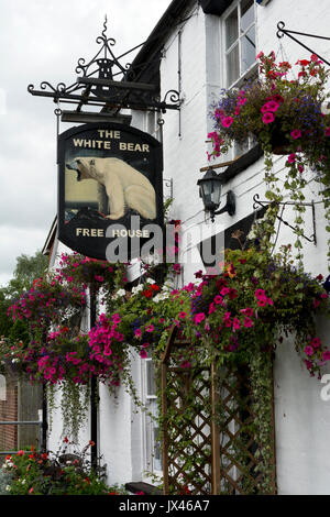 The White Bear pub, Tewkesbury, Gloucestershire, England, UK Stock Photo