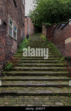The famous 108 steps in Macclesfield, Cheshire, UK Stock Photo - Alamy