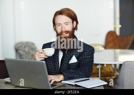 Busy financier Stock Photo