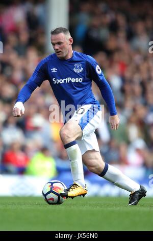 WAYNE ROONEY, EVERTON FC, PREMIER LEAGUE, EVERTON FC V STOKE CITY FC, 2017 Stock Photo