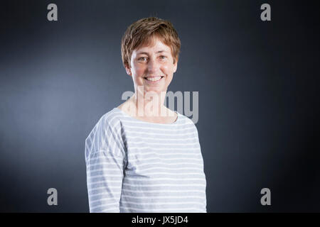 Edinburgh, UK. 15th Aug, 2017. Anna Magnusson, writer, broadcaster and producer, appearing at the Edinburgh International Book Festival. Credit: GARY DOAK/Alamy Live News Stock Photo