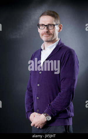 Edinburgh, UK. 15th Aug, 2017. Kevin MacNeil, the Scottish novelist, appearing at the Edinburgh International Book Festival. Credit: GARY DOAK/Alamy Live News Stock Photo