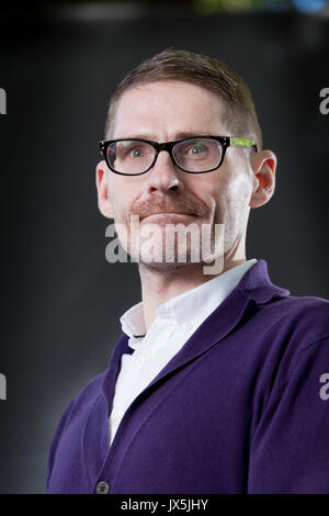 Edinburgh, UK. 15th Aug, 2017. Kevin MacNeil, the Scottish novelist, appearing at the Edinburgh International Book Festival. Credit: GARY DOAK/Alamy Live News Stock Photo