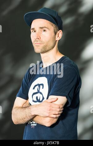 Edinburgh, UK. 15th Aug, 2017. Dave Hook appearing at the Edinburgh International Book Festival Dave Hook is a member of the Hip Hop band Stanley Odd. Credit: Rich Dyson/Alamy Live News Stock Photo