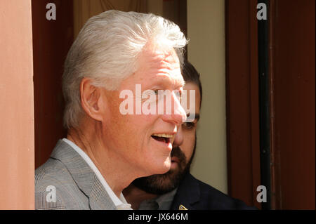 President Bill Clinton arrives to Hillary Clinton campaign rally event April 3,2016 Los Angeles,California. Stock Photo