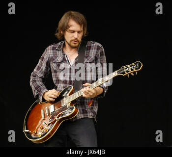Brian Aubert of Silversun Pickups performs at the 2013 KROQ Weenie