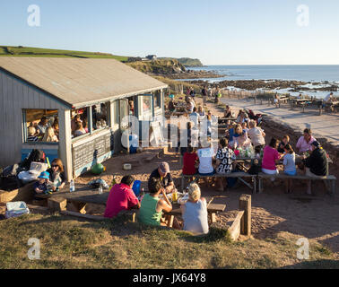 The Beach House Cafe at South Milton Sands near Thurlestone in the ...