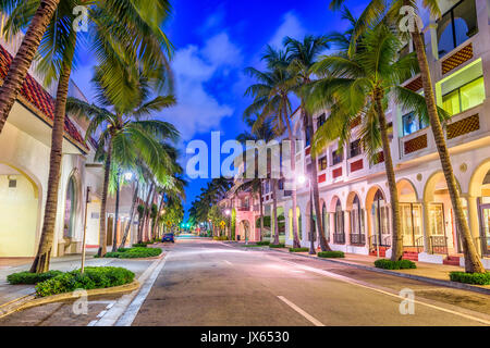 Palm Beach, Florida, USA at Worth Ave. Stock Photo