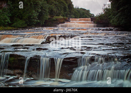 The lower falls of Aysgarth Stock Photo