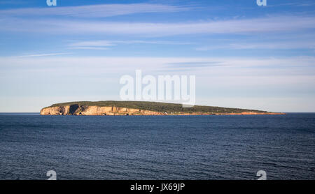 Bonaventure Island National Park at village of Perce in Gaspesie at sunset in summer season Stock Photo