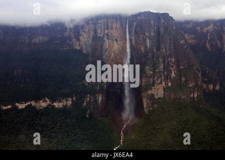Angel Falls - world's highest waterfall, Canaima National Park, Venezuela Stock Photo