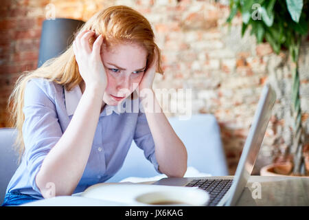 Portrait of Exhausted University Student Stock Photo
