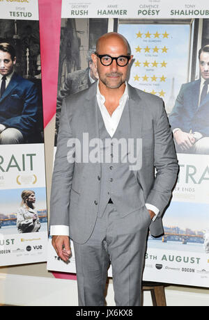 Stanley Tucci attends a gala screening of Final Portrait at the Ham Yard Hotel in London. Stock Photo