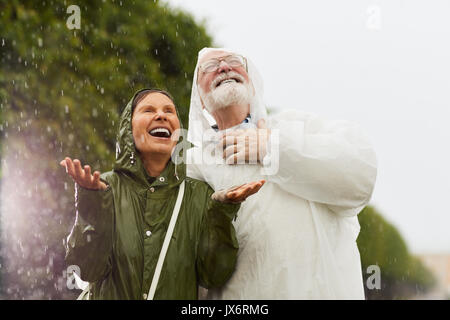Happy rain Stock Photo