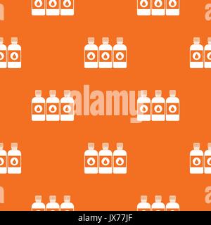 Printer ink bottles pattern seamless Stock Vector