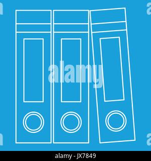 Archive folders icon, outline style Stock Vector