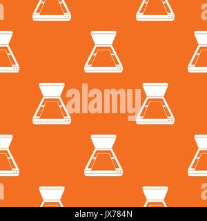 Open scanner pattern seamless Stock Vector