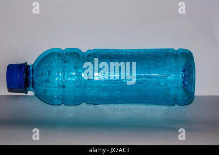 Surabaya,Indonesia -  12 august : this is a blue bottle that i got from store Stock Photo