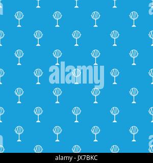 Makeup mirror pattern seamless blue Stock Vector