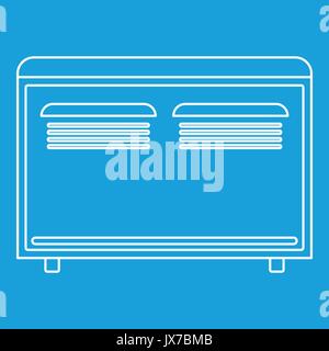 Convector heater icon, outline style Stock Vector