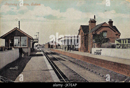 Soham railway station Stock Photo