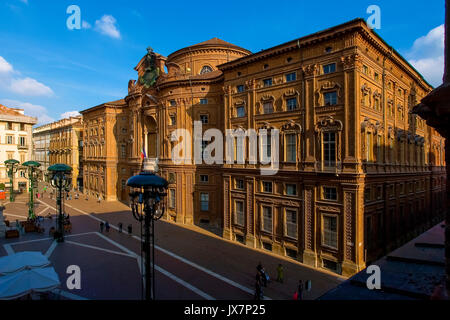 Italy Piedmont Turin Carignano palace Stock Photo