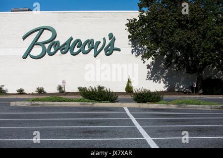 A logo sign outside of a Boscov's retail store in Camp Hill, Pennsylvania on July 30, 2017. Stock Photo