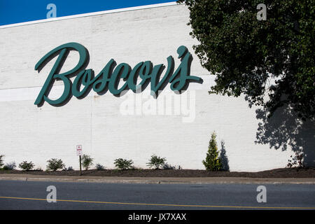 A logo sign outside of a Boscov's retail store in Camp Hill, Pennsylvania on July 30, 2017. Stock Photo